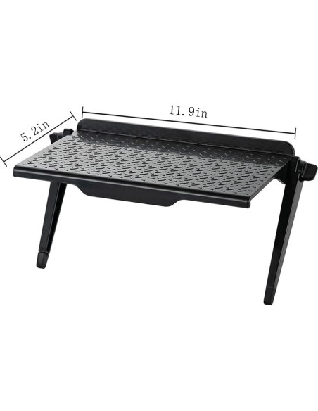 Estante Superior Hniuyun para TV y Monitor 2 Piezas Negro