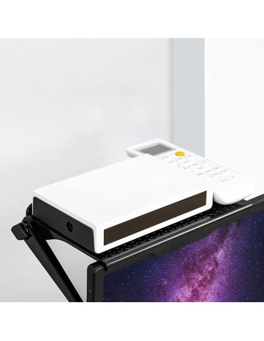 Estante Superior Hniuyun para TV y Monitor 2 Piezas Negro