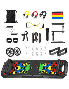 Tabla de Flexiones GROWGLO con Bandas de Resistencia 2