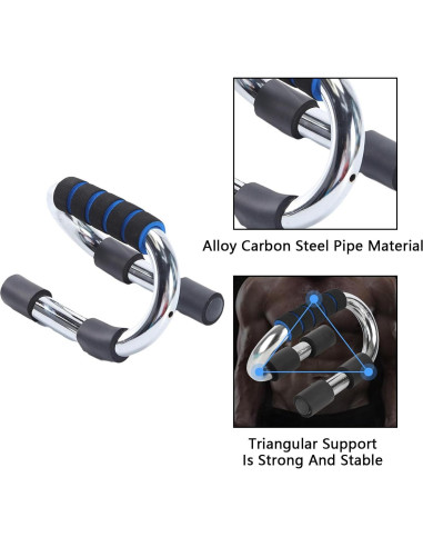 Barras de Flexiones Antideslizantes Lizbin - Soporte Fitness