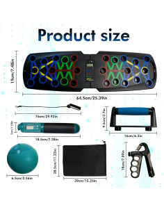 Tabla de Flexiones Plegable LANDVIDAR con Contador Inteligente 2