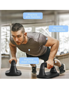 Barras de Flexiones Kipika Antideslizantes 2PCS 453kg 2