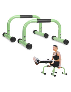 Barras Parallettes AmazeFan Verde para Calistenia 42,67x25,4cm