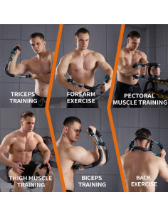 Ejercitador de Brazos HOTWAVE U023 Ajustable para Fitness 2