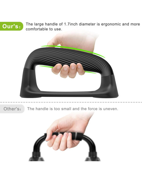 Barras de Flexiones Kipika, Soportes Antideslizantes para Ejercicio