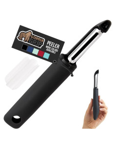 Pelador de Verduras Gorilla Grip Acero Inoxidable Ergonomico