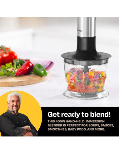 Batidora de Inmersión Flavortown Guy Fieri 400W Control Velocidad