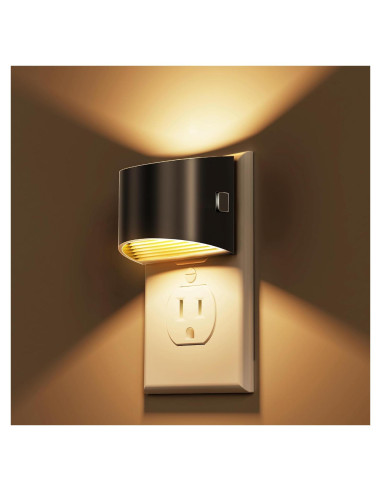 L LOHAS LED Luces Nocturnas Enchufables 2 Paquete 3000K