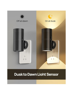 Luz Nocturna LED Regulable Likelgn, Paquete de 2, 3000K 2