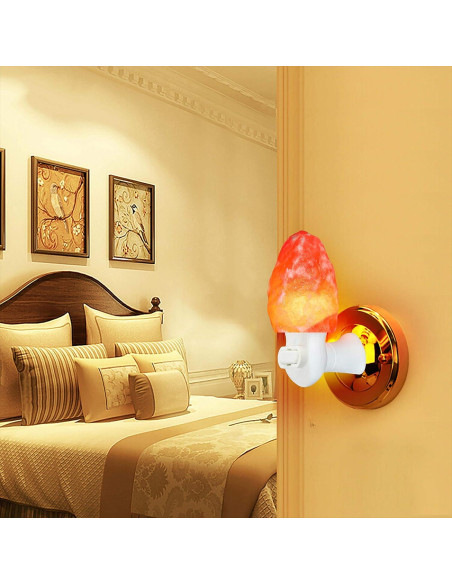 Lámpara de Sal del Himalaya Rosa Spantik - Hecha a Mano, 19.5x15.3cm