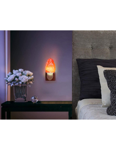 Lámpara de Sal del Himalaya Rosa Spantik - Hecha a Mano, 19.5x15.3cm