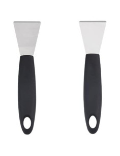 Raspador de Acero Inoxidable 4every 2 Piezas Curva y Recta