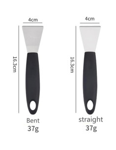 Raspador de Acero Inoxidable 4every 2 Piezas Curva y Recta 2