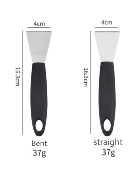 Raspador de Acero Inoxidable 4every 2 Piezas Curva y Recta