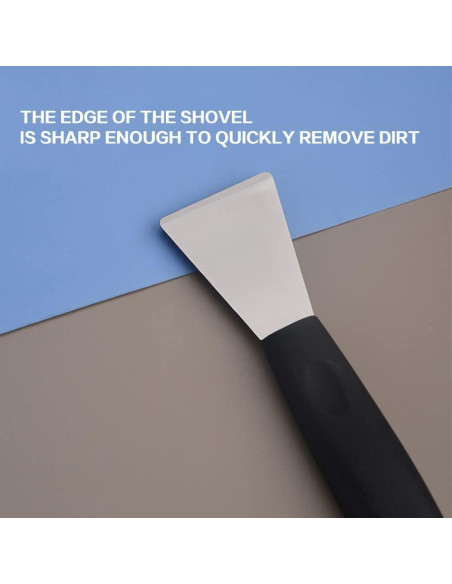 Raspador de Acero Inoxidable 4every 2 Piezas Curva y Recta