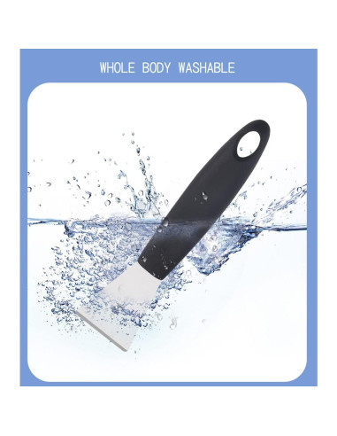 Raspador de Acero Inoxidable 4every 2 Piezas Curva y Recta