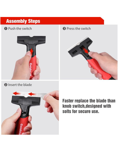 Raspador de Cuchilla Goldblatt con 20 Cuchillas 8,89 cm