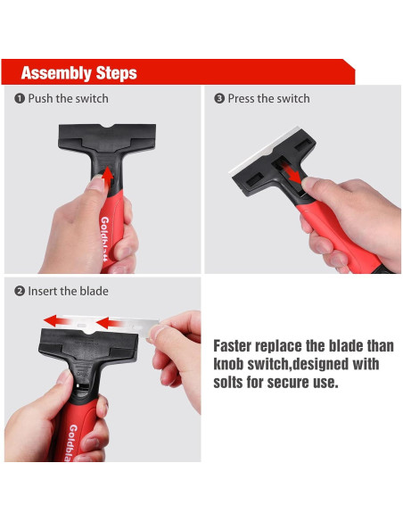 Raspador de Cuchilla Goldblatt con 20 Cuchillas 8,89 cm