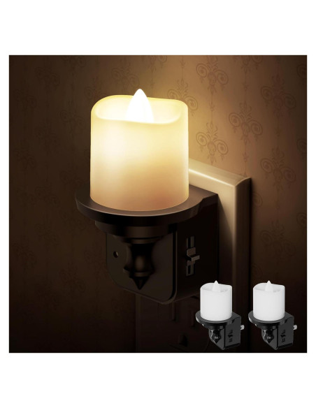 Luz Nocturna LED Briignite Enchufable 2 Piezas 100LM