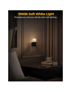 Luz Nocturna LED Briignite Enchufable 2 Piezas 100LM 2