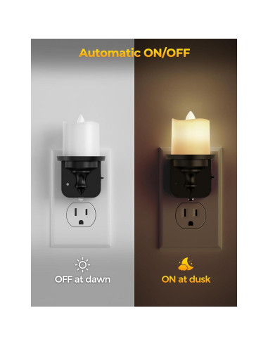 Luz Nocturna LED Briignite Enchufable 2 Piezas 100LM