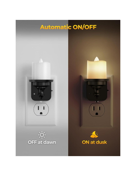 Luz Nocturna LED Briignite Enchufable 2 Piezas 100LM