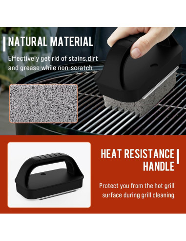 Kit de limpieza para plancha AWEASROY con raspador y piedra