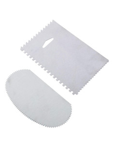 Herramienta de Rasqueta Serrada PZRT Acero Inoxidable 2 Piezas