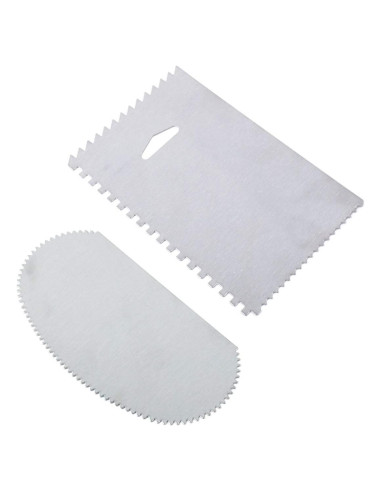 Herramienta de Rasqueta Serrada PZRT Acero Inoxidable 2 Piezas