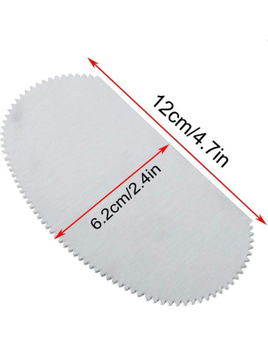 Herramienta de Rasqueta Serrada PZRT Acero Inoxidable 2 Piezas