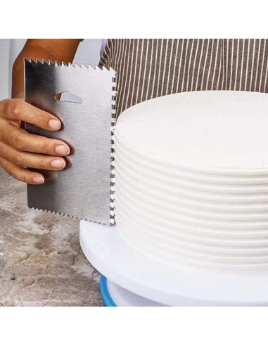 Herramienta de Rasqueta Serrada PZRT Acero Inoxidable 2 Piezas