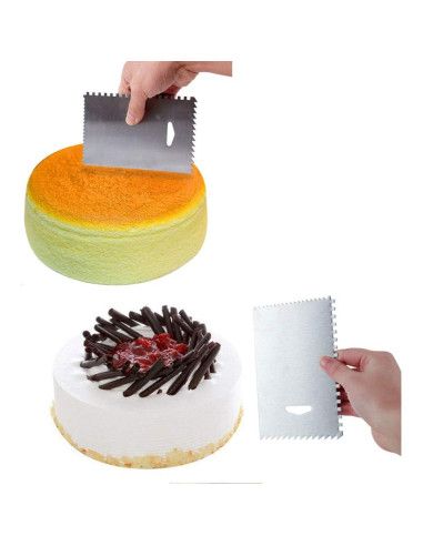 Herramienta de Rasqueta Serrada PZRT Acero Inoxidable 2 Piezas