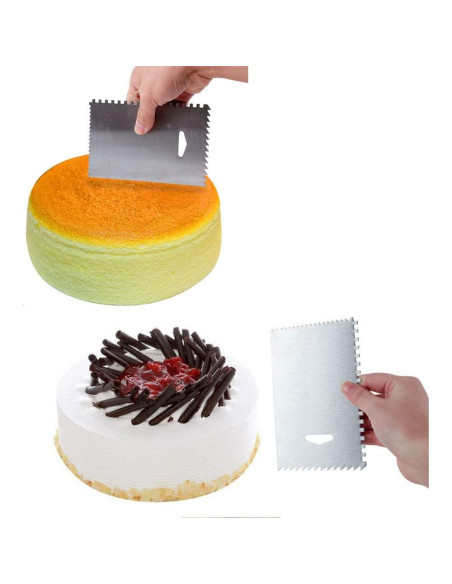 Herramienta de Rasqueta Serrada PZRT Acero Inoxidable 2 Piezas