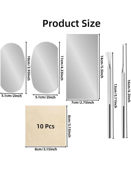 Accfore Kit de Herramientas de Cerámica 15 Piezas