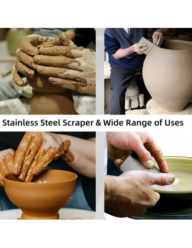 Accfore Kit de Herramientas de Cerámica 15 Piezas