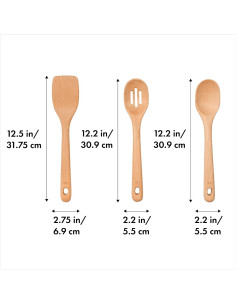 Set de Utensilios de Madera OXO Good Grips 3 Piezas 2