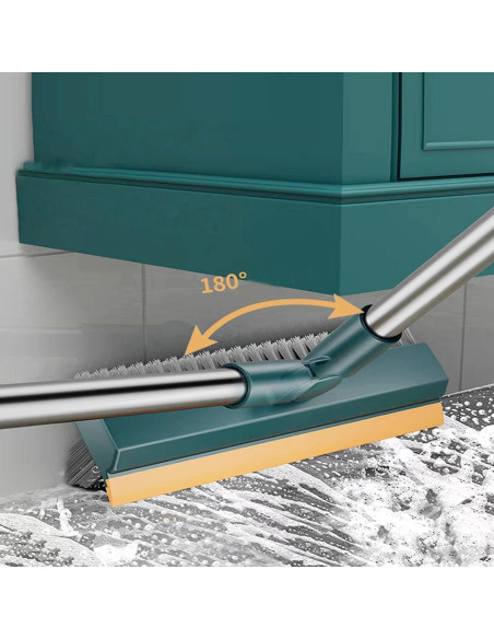 Cepillo de Piso 2 en 1 HZACHYX con Mango Largo y Raspador