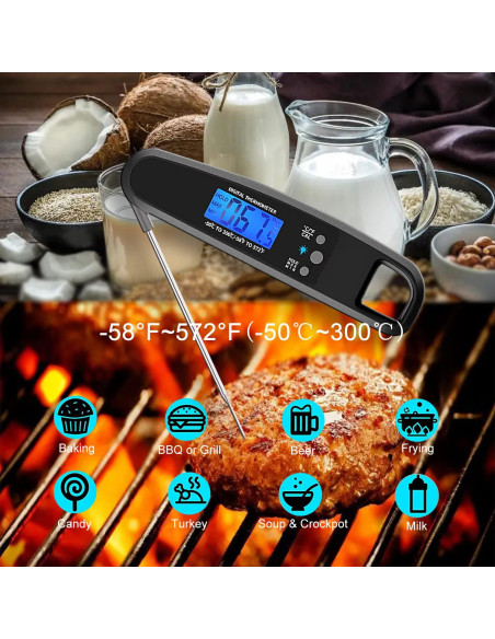 Termómetro Digital de Carne LIKEPAI - Lectura Rápida y Precisa