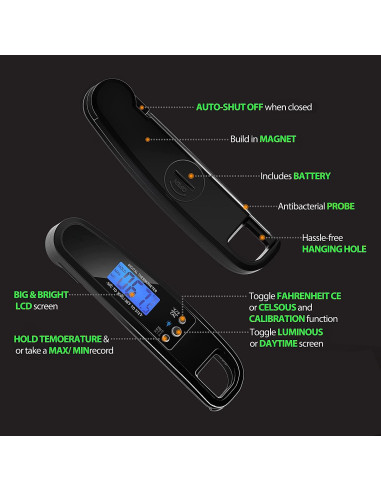 Termómetro Digital de Carne LIKEPAI - Lectura Rápida y Precisa