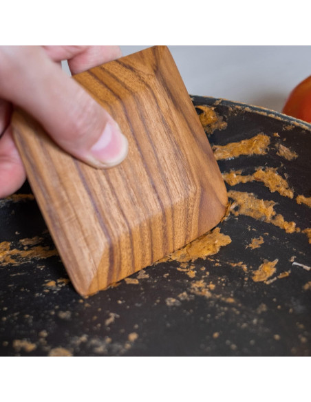 Raspadores de Madera de Teca FAAY - 2 Paquetes para Cocina