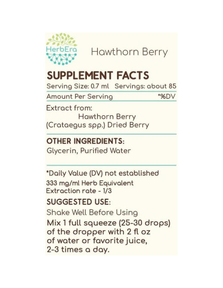 Extracto de Baya de Espino Herbera 59.15 ml Sin Alcohol