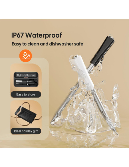Termómetro de Carne Inalámbrico Inkbird WiFi 2 Sondas