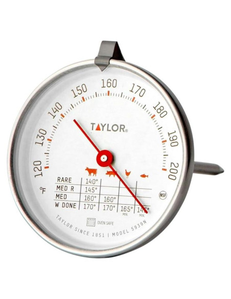 Termómetro de Cocina Analógico Taylor 5939N Acero Inoxidable