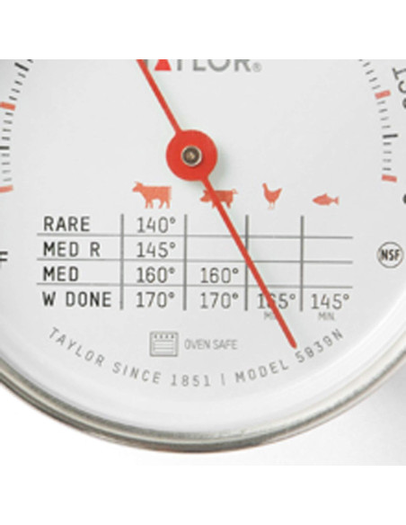 Termómetro de Cocina Analógico Taylor 5939N Acero Inoxidable