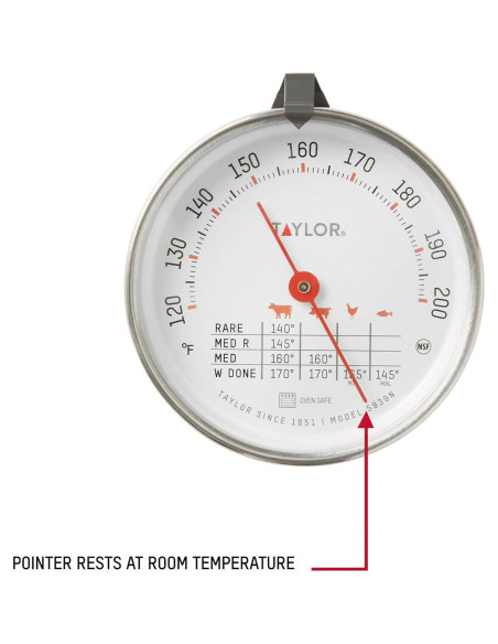 Termómetro de Cocina Analógico Taylor 5939N Acero Inoxidable