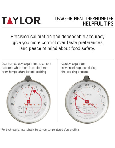 Termómetro de Cocina Analógico Taylor 5939N Acero Inoxidable