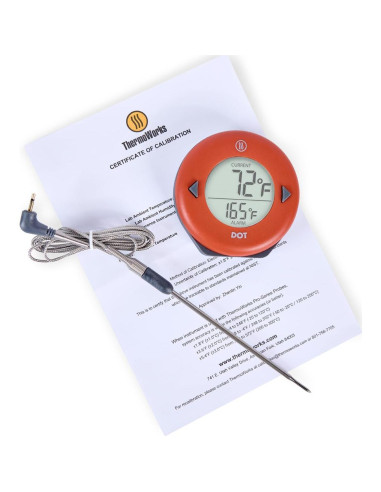 Termómetro de Alarma ThermoWorks DOT - Rojo Pimiento