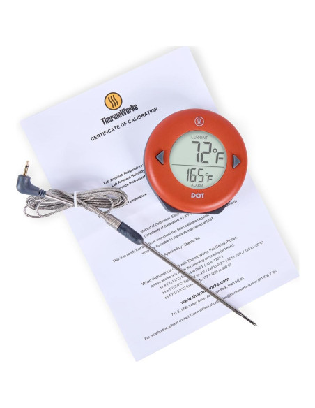 Termómetro de Alarma ThermoWorks DOT - Rojo Pimiento