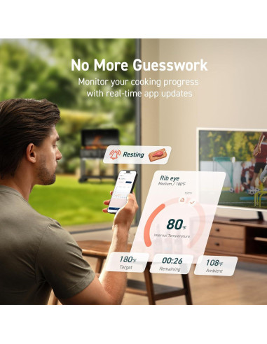 Termómetro de Carne Inalámbrico COSORI CMT-R161S Digital