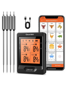 Termómetro Digital de Carne Cloud BBQ FS66N Bluetooth 152m